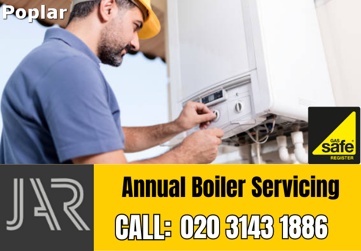 annual boiler servicing Poplar